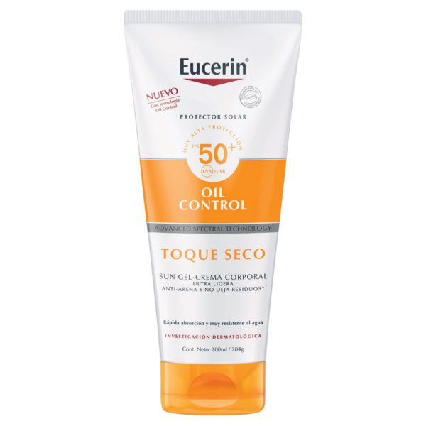 Eucerin Sun Oil Control Corporal Gel-Crema Toque Seco Fps 50+ 200Ml